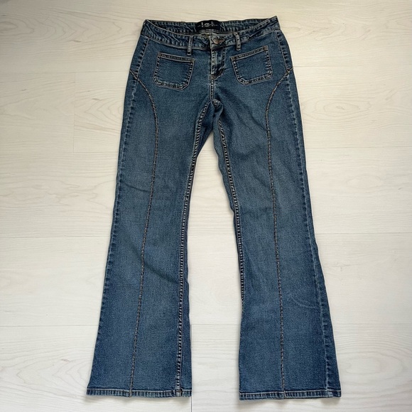 vintage l.e.i. flared notch jeans - Picture 4 of 5